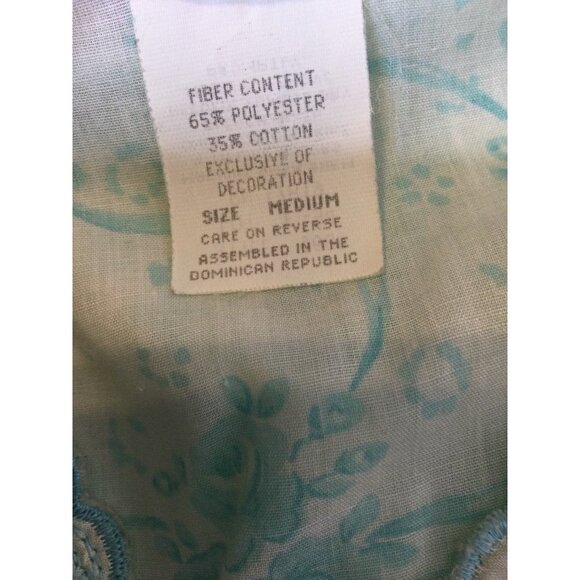 Vintage Dreamcoats Women's Nightgown Housecoat Set Floral Print Lace Detail Sz M - Picture 13 of 16